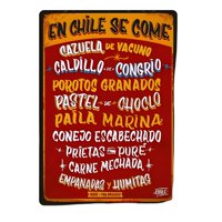 Genérico - Cuadro Quincho Frase Chile Se Come 40X30 Cm