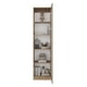 thumbnail image 2 of Vitrina 1 Puerta De Vidrio 5 Espacios 180,6x45,0x31,3 Cm Café claro Y Blanco, 2 of 8