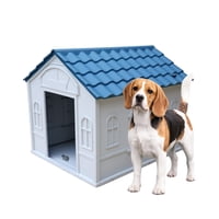 Casa Para Perro Pequeña Cool Pets 76X65X63Cm Techo Azul