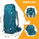 thumbnail image 3 of Mochila de Senderismo 65L Montañismo Impermeable y Liviana, 3 of 6