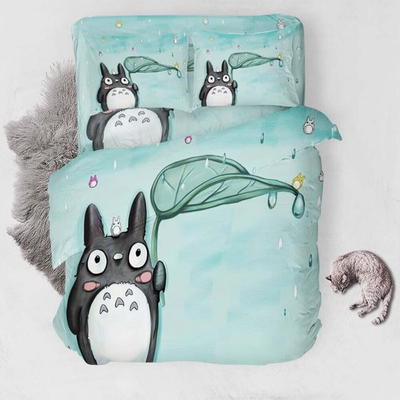 Drop Chinchilla Duvet Quilt Covers Pillow Case Bedding Sets3-Piece Bedding Set (1 Duvet Cover + 2 Pillow Shams)