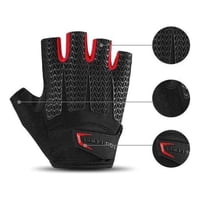 Rockbros - Guantes Con Gel Mtb Ruta Sin Dedos Bicicleta Gris M