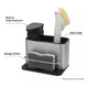 thumbnail image 3 of Dispensador De Jabón 3 En 1 Soporte Para Esponja Color Gris, 3 of 3