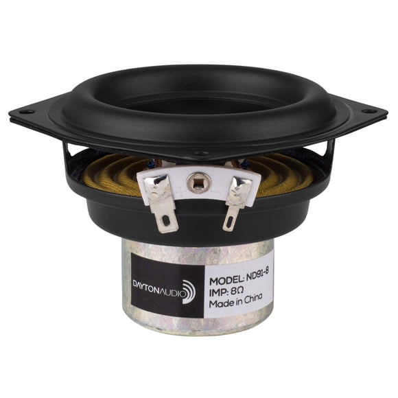 Parlante Dayton Audio ND91-8 de 3.5" con cono de aluminio, 8 ohmios