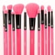 thumbnail image 3 of Set de Brochas de Maquillaje MODA 12 piezas Rosa Neón Vegano, 3 of 5