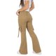 thumbnail image 4 of Jeans Mujer Cargo Flare Tiro Alto Beige 9328, 4 of 6