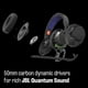 thumbnail image 3 of Auriculares para juegos JBL Quantum 250 con cable de carbono blanco de 50 mm, 3 of 9