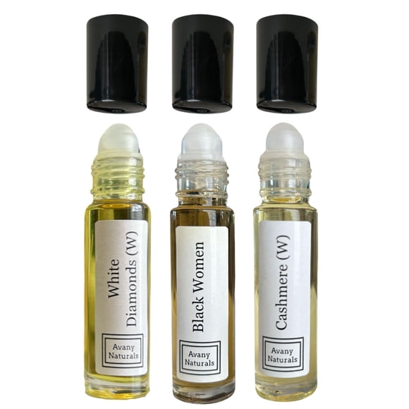 Set de regalo Avany Naturals Fragrance Oil para mujer, 3 perfumes