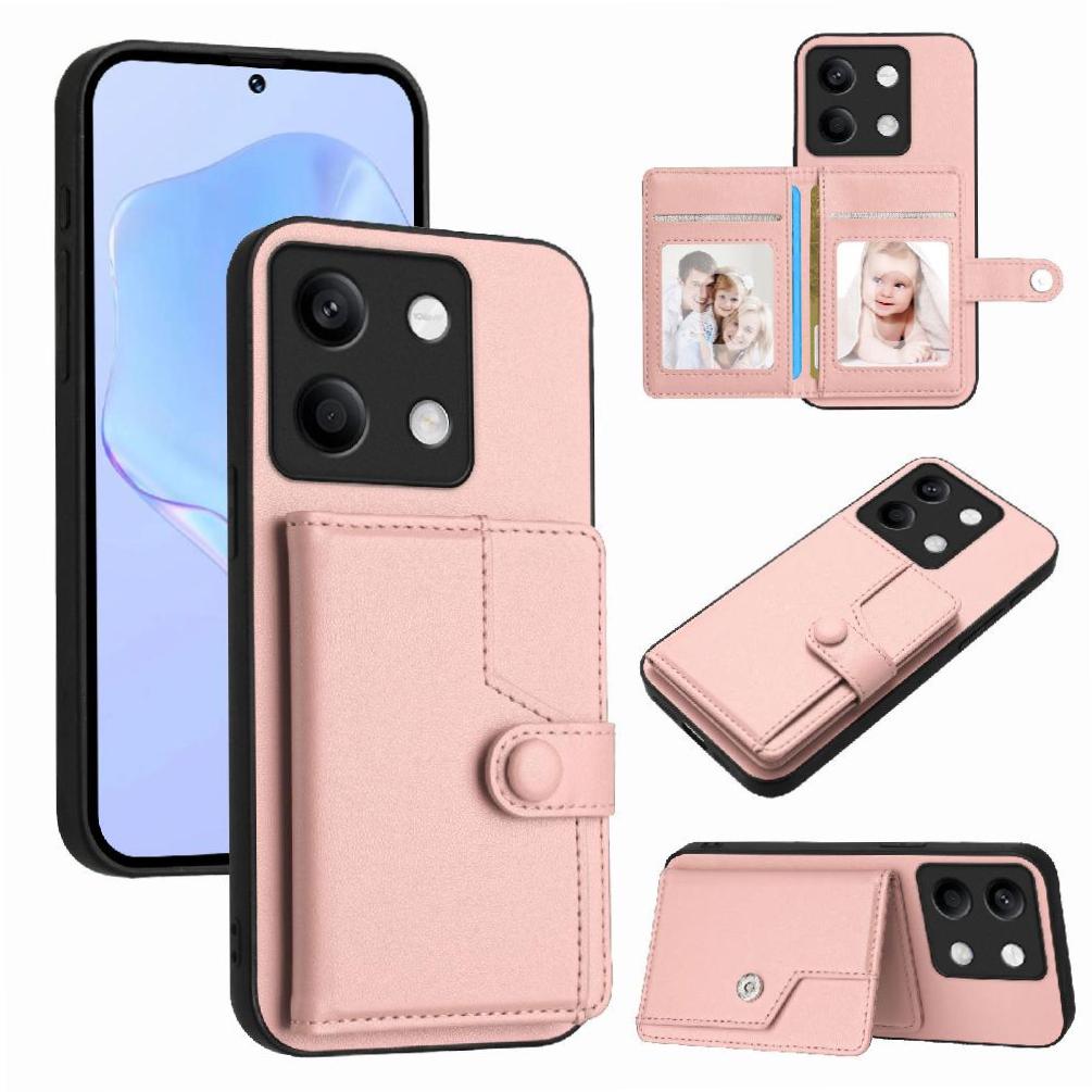 Foxdock Funda Para Xiaomi Redmi Note 13 5G Con Bloqueo Rfid - Diseño Elegante Con Cierre De Botón