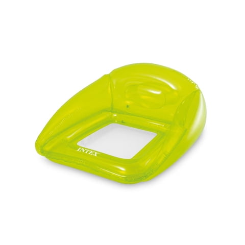 Flotador Sillón Inflable Intex Transparent Lounges Verde