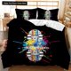 thumbnail image 1 of v976 Bed Sheets Skateboard Duvet Cover Set Skateboard Player Hip Hop Bedding Set Teens Street Hobby Sport Hippie King Size Polyester Quilt Cover 3-Piece Bedding Set (1 Duvet Cover + 2 Pillow Shams) Be, 1 of 5