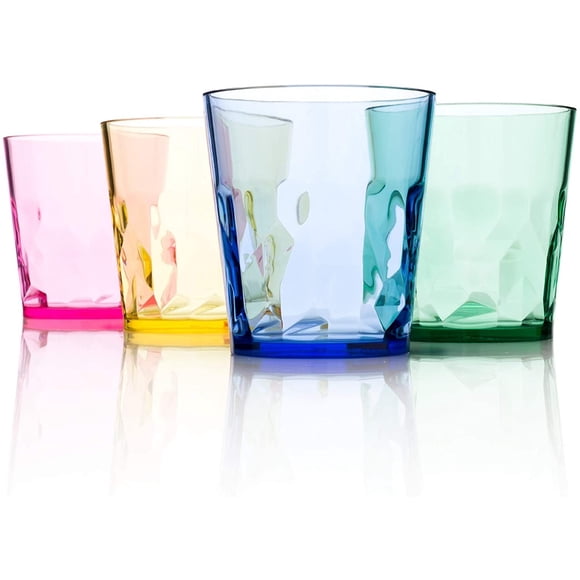 Juice Glasses SCANDINOVIA, 240 ml, acrílico irrompible, juego de 4 unidades