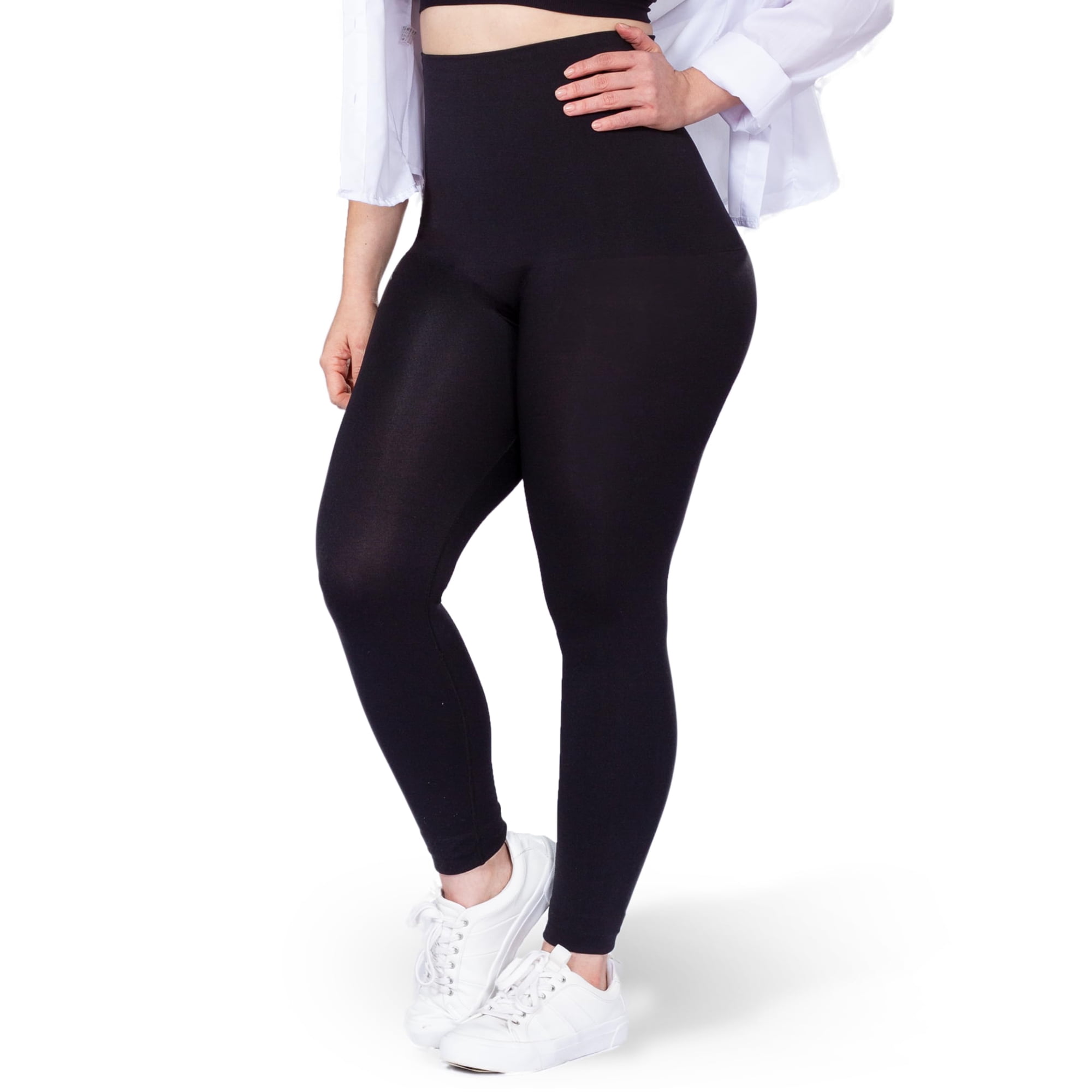 Leggins De Compresión Shapermint Tummy Control Para Mujer, Negros