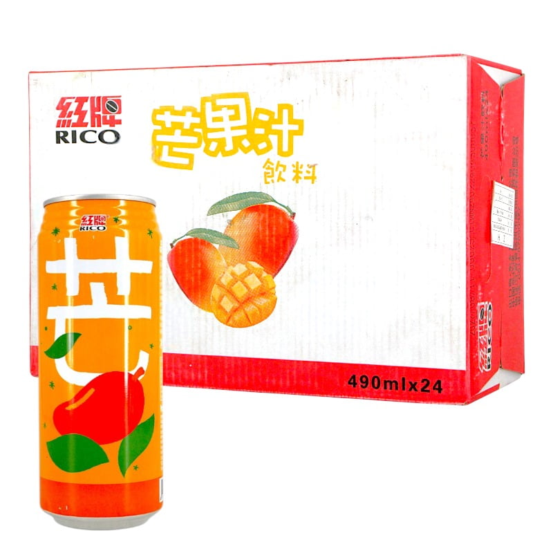 Bebida Sabor Mango Marca Rico 490 Ml * 24 Latas