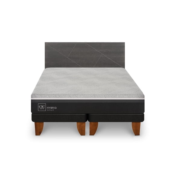 Cama Europea Hybrid Smart King Base Dividida