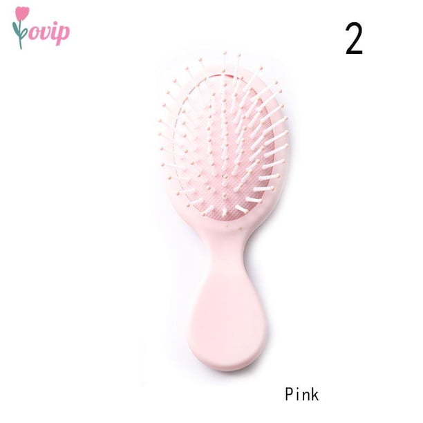 Travel Foldable Hair Comb with Mirror Brush Massage Anti Static Hair Comb Hairdressing Personality Hairpin Styling Combs Tool