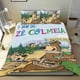 thumbnail image 1 of El Show del Oso Yogi Conjunto de sábanas temático, trío de piezas, cómodo y amigable con la piel, diseño único, regalo de decoración para el hogar para familiares, amigos y fans, 90 cm * 190 cm, 1 of 6