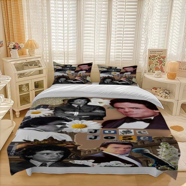 Prince of Music Collage Art Themed Bedding Three-Piece Set Duvet Cover Pillowcase Set