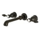thumbnail image 1 of Grifo de baño Kingston Brass Tudor de montaje en pared, bronce aceitado, 1 of 3