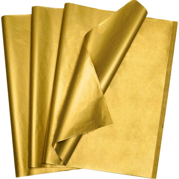 Papel Seda Dorado Bobobag 14 x 20 in, 100 Hojas