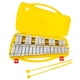 thumbnail image 4 of Xilófono de 27 notas y dos mazos, regalo perfecto con estuche Glockenspiel para bebés, principiantes, adultos, niños pequeños, instrumentos de percusi Plata, 4 of 5