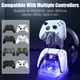 thumbnail image 2 of Soporte multiusos para auriculares y mandos con luces RGB, organizador de escritorio 2 en 1 compatible con mandos Xbox/PS5/Switch PRO, auriculares para juegos Accesorios-Soporte RGB, 2 of 7