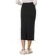 thumbnail image 3 of INSPIRE CHIC Falda Recta de Mujer Regreso a Clases Cintura Alta Midi Falda de Punto Lápiz Negra XL, 3 of 6