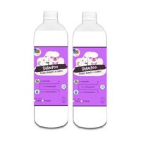 Mascokits - Pack 2 Shampoo Pelaje Blanco 1 Litros Perros & Mascotas