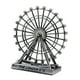 thumbnail image 3 of Estatua Giratoria De La Rueda De La Fortuna, Escultura Moderna Para Estante De Gabinete De TV De Mesa, Gris Plateado, 3 of 3