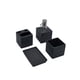 thumbnail image 1 of Set Baño Cerámica Dispensador Porta Cepillo Gris 4und, 1 of 2