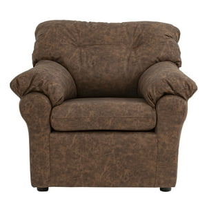 Muebles América - Sofá América 1 Cuerpo Cuero Auris Café