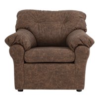 Muebles América - Sofá América 1 Cuerpo Cuero Auris Café