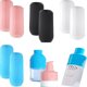 thumbnail image 1 of Fundas elásticas para artículos de tocador para protección contra fugas, 8 fundas reutilizables de silicona para protección contra fugas, fundas de silicona para protección contra fugas de artículos d, 1 of 7