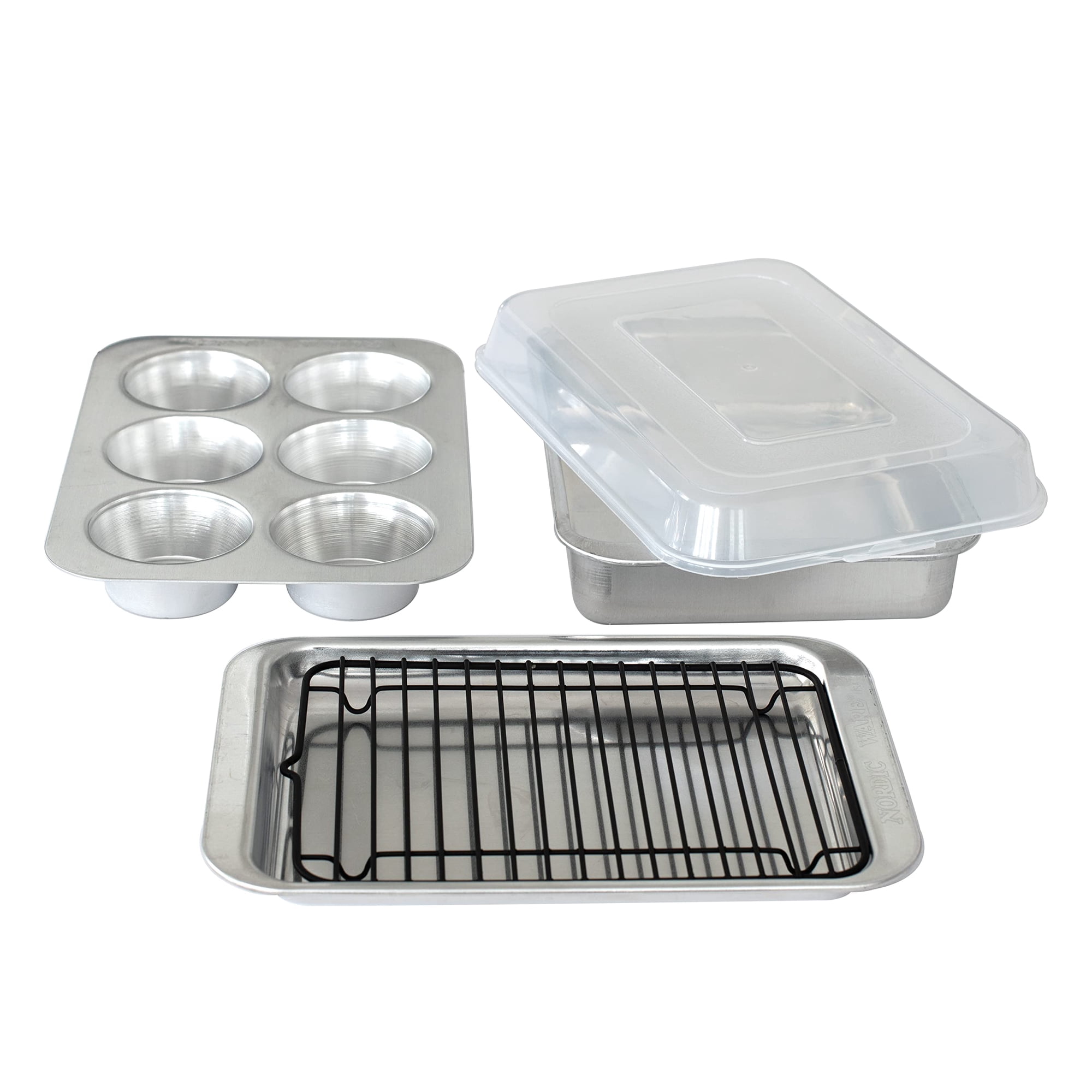 Set De Sartenes Nordic Ware Naturals, Horno Tostador Compacto, 5 Piezas