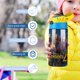 thumbnail image 5 of Descendientes Botella de Agua con Tapa Pop Top de Un Toque, Acero Inoxidable, a Prueba de Fugas, para Deportes, Botella Infantil azul 12 oz, 5 of 6