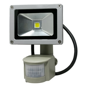 Green E - Foco Exterior Led 10W Con Sensor De Movimiento Luz Fría