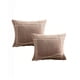 thumbnail image 1 of Pack De 2 Fundas De Cojin 45cmx45cm Bordado De Linea Color Café, 1 of 4