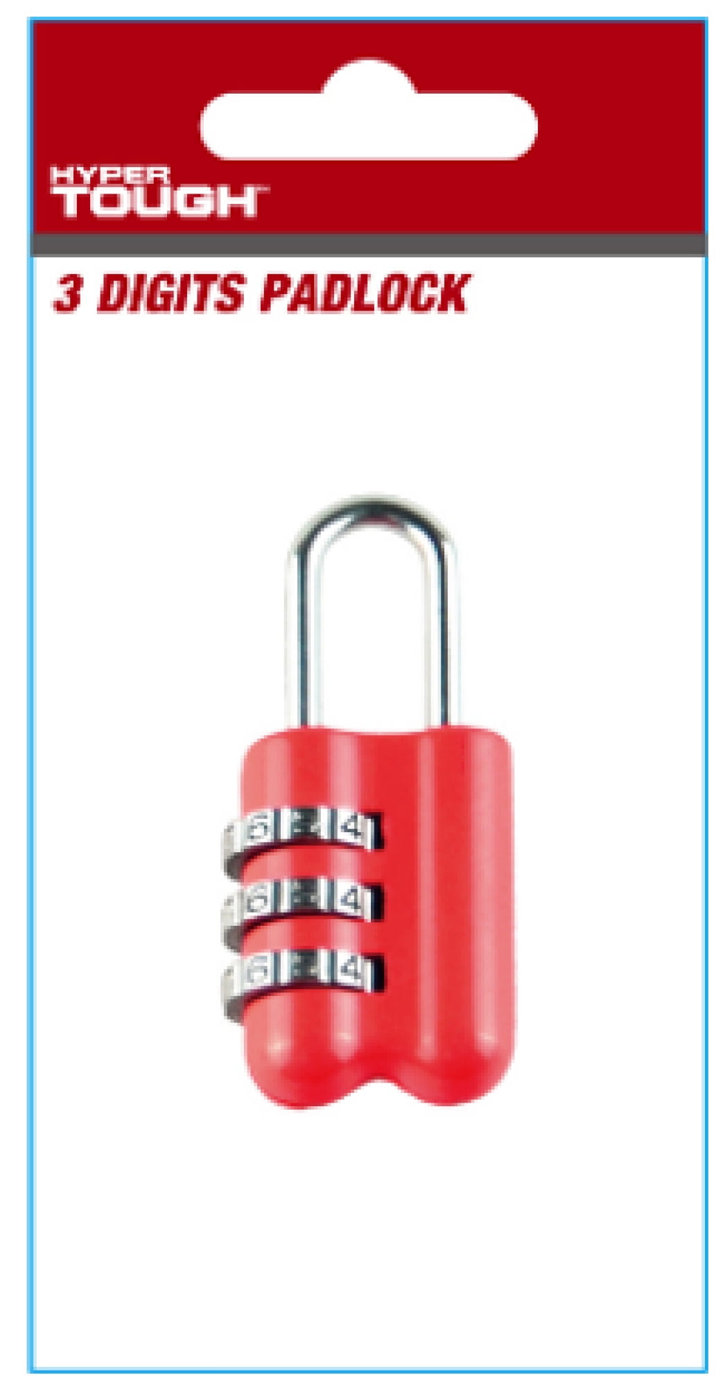 Candado 3 Digitos, 1 Unidad Hyper Tough