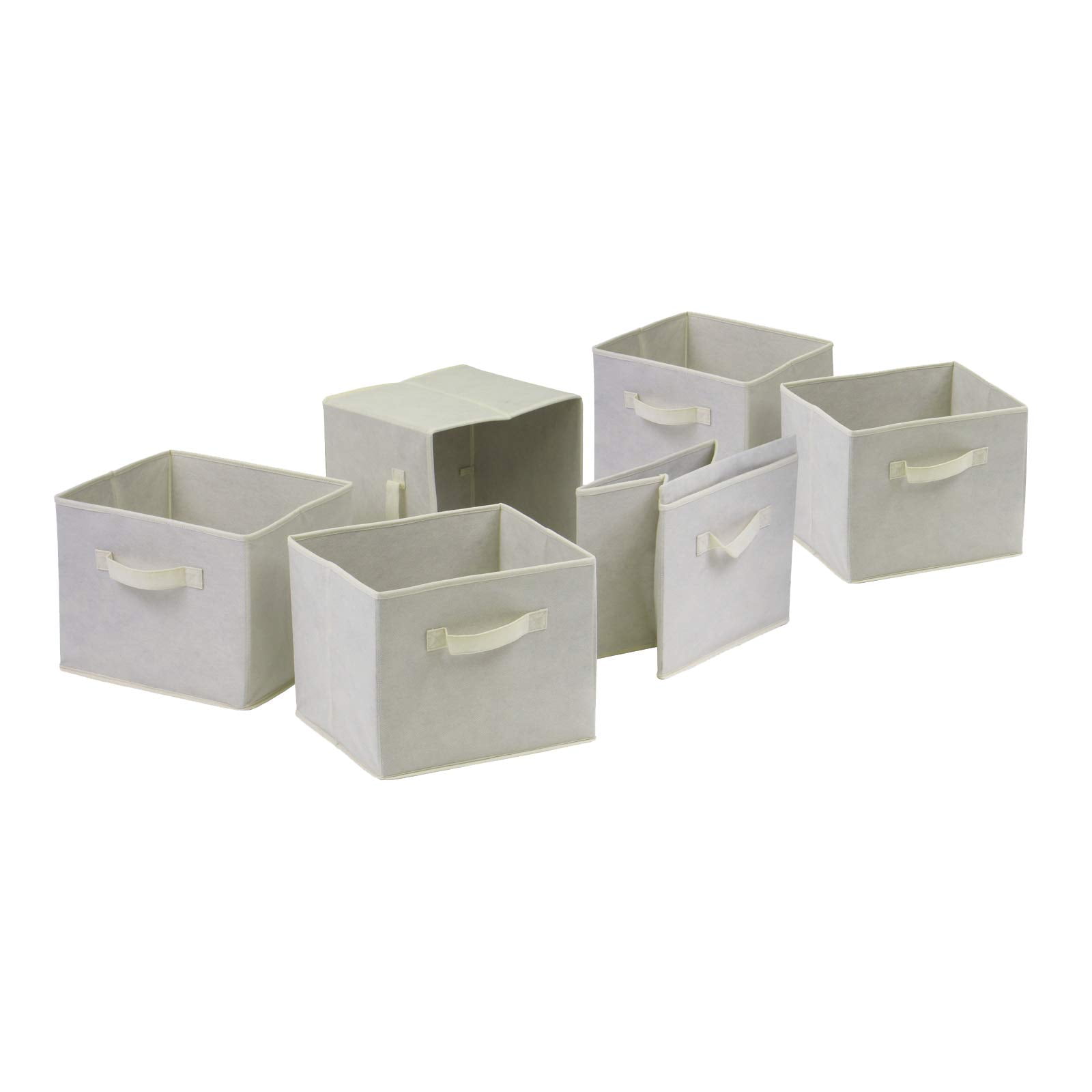Cesta Plegable Winsome Fabric Capri Beige, 6 Unidades (82611)