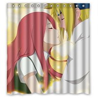 Pinghai - Cortina De Ducha Naruto Con Ganchos (167 X 183 Cm)