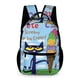 thumbnail image 1 of Pete el Gato Mochila Escolar para Niños y Niñas, Mochila Infantil de Alta Calidad Ligera, Grande y Duradera 43x15x32cm, 1 of 6