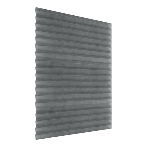 Cortinas temporales para ventanas, sin taladro, inalámbricas, transpirables, no tejidas, despegables y adhesivas, para sala de estar, montaje sencillo Gris XL