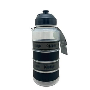 Keep - Botella Botellón 1 Litro Big Bands Libre De Bpa Negro
