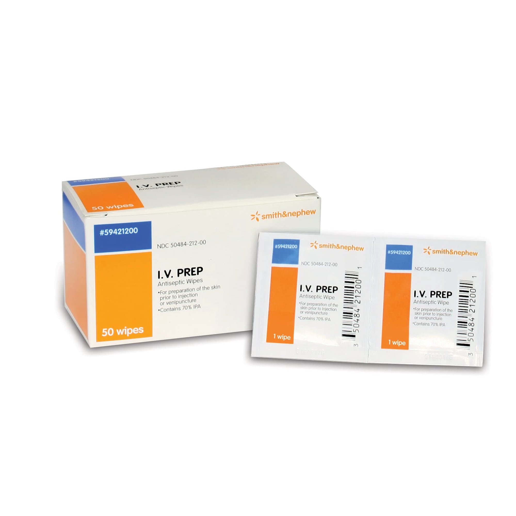 V Prep Toallitas antisépticas Smith & Nephew I.V. PREP, 50 unidades | Lider
