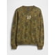 thumbnail image 5 of Sudadera GAP para hombre, cuello redondo, forro polar con estampado floral, talla L, 5 of 5