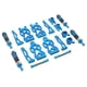 thumbnail image 2 of 1/16 RC Coche Mejorado Piezas De Metal Brazos Oscilantes Delanteros Inferiores Para Q141 16103 Q117C Azul, 2 of 5