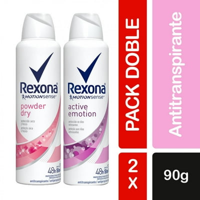 Desodorante En Aerosol Powder Dry Y Active Emotion 2Un Rexona