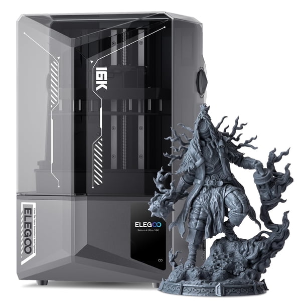 Impresora 3D de resina ELEGOO Saturn 4 Ultra 16K con pantalla LCD de 10 pulgadas y WiFi