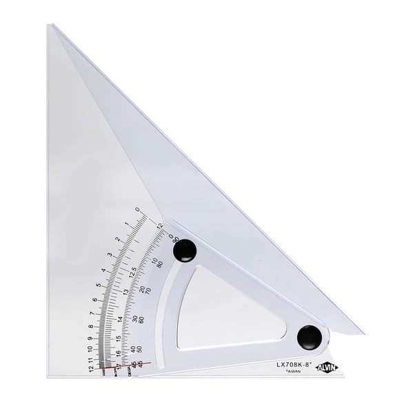 Triángulo Ajustable de Escala Trigonométrica para Cálculo ALVIN ANLX708K 20 cm