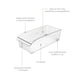 thumbnail image 2 of Organizador con Ruedas New Retrô Grande 2,6 L Cristal  blanco, 2 of 7